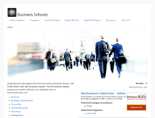 Tablet Screenshot of businessschools.com